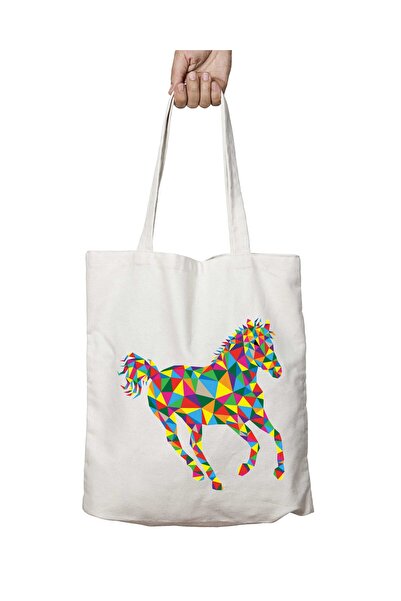 ART HEDİYE Кольорова двостороння міцна сумка через плече, яку можна прати