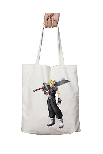 ART HEDİYE حقيبة كتف فاينل فانتسي ذات وجهين - قابلة للغسل للمدرسة والشاطئ (تن...