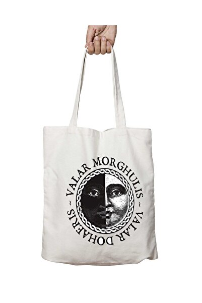 ART HEDİYE حقيبة كتف قابلة للغسل من Game Of Thrones - Valar Morghulis، تدوم ع...