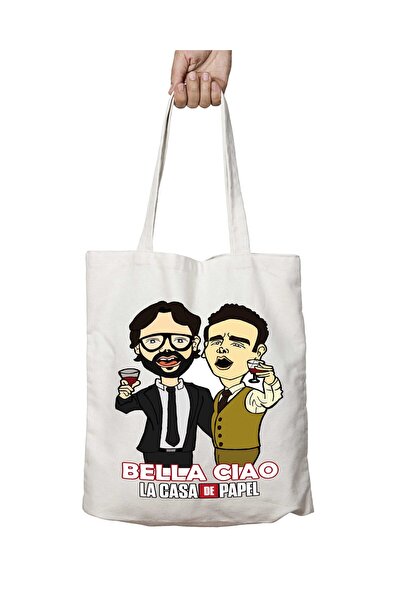 ART HEDİYE La Casa De Papel - Bella Ciao Design, Washable Shoulder Tote Bag, ...