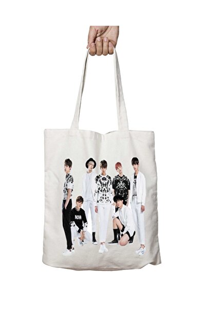 ART HEDİYE Bts Персонажі - r Двосторонній міцний і праний плечовий полотняний...