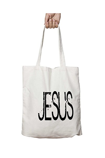 ART HEDİYE Jesus Двосторонній постійний - пральний плечовий полотняний рюкзак