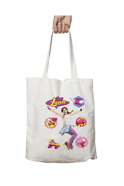 ART HEDİYE Soy Luna Young Girl Two Sides Permanent Washable Shoulder Tote Bag...