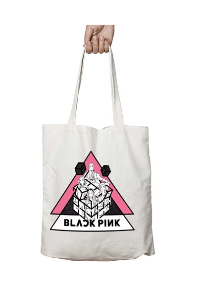 ART HEDİYE BlackPink Triangle Pyramid - Πλενόμενη υφασμάτινη τσάντα ώμου, για...