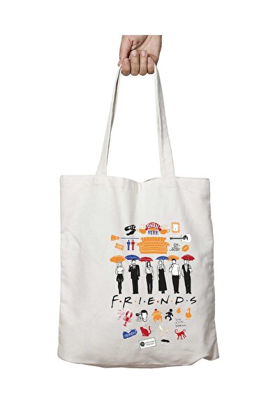 ART HEDİYE Geantă de umăr lavabilă pe două fețe Friends Central - Durabilă pe...
