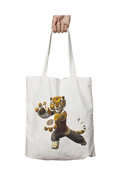 ART HEDİYE حقيبة كتف كونغ فو باندا تايجر-PNG منقوشة - قابلة للغسل