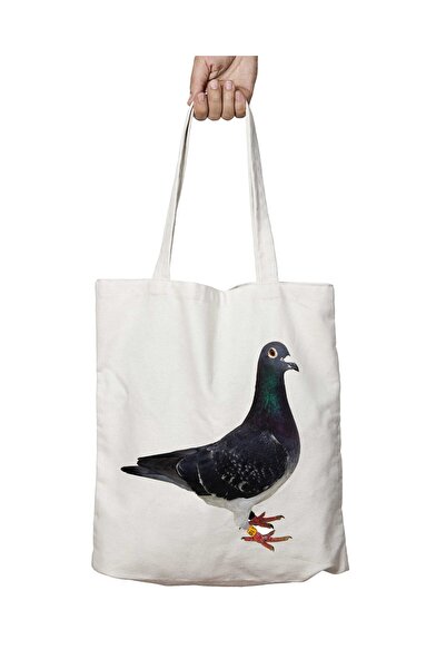 ART HEDİYE حقيبة كتف مدرسية للشاطئ من Pigeon-Png، قابلة للغسل وتدوم طويلاً، ع...