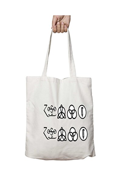 ART HEDİYE Led Zeppelin з символами - пральна сумка з міцною ручкою