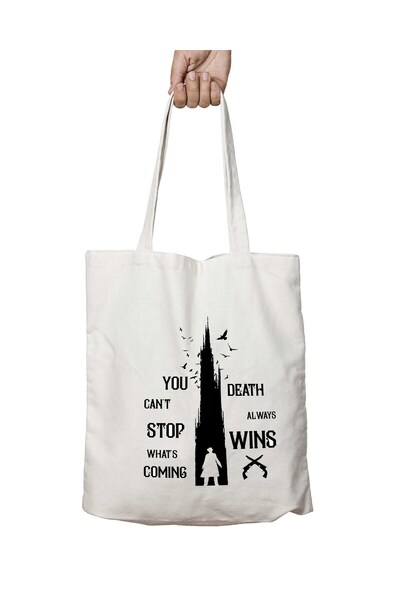 ART HEDİYE The Dark Tower Gunslinger - حقيبة كتف ثابتة وقابلة للغسل على الجانبين