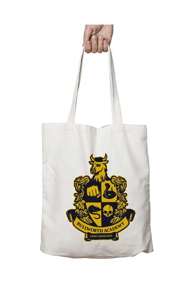 ART HEDİYE حقيبة كتف بوليوورث أكاديمي ذات وجهين وقابلة للغسل - للمدرسة والشاطئ