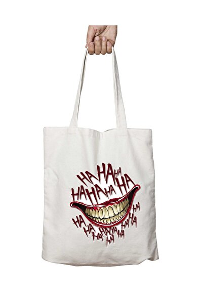 ART HEDİYE Joker Hahaha - Двостороння міцна та пральна сумка через плече