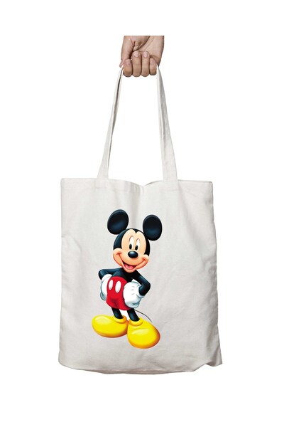 ART HEDİYE Μίκυ Μάους Μόνιμη τσάντα ώμου για την παραλία, διπλής όψης, που πλ...