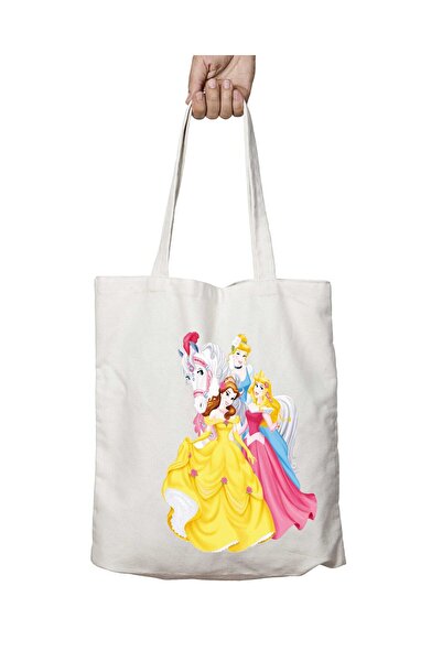 ART HEDİYE حقيبة كتف برينسيس مخططة - قابلة للغسل، للمدرسة والشاطئ