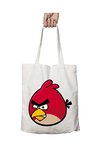 ART HEDİYE Red Two Sides Lasting Washable School Beach Shoulder Tote Bag