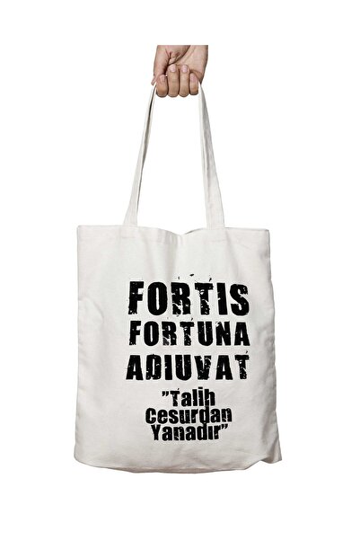 ART HEDİYE Fortis Fortuna - Geantă de umăr permanentă lavabilă, două fețe pen...