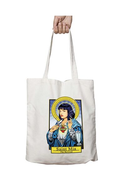 ART HEDİYE Pulp Fiction Saint Mia the Revived - Two Sides Lasting and Washabl...
