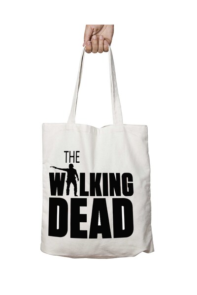 ART HEDİYE The Walking Dead Two Sides Permanent - Washable Shoulder Tote Bag