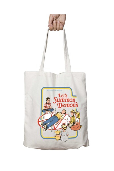 ART HEDİYE حقيبة كتف ستيفن رودس - Let's Summon ذات وجهين وقابلة للغسل