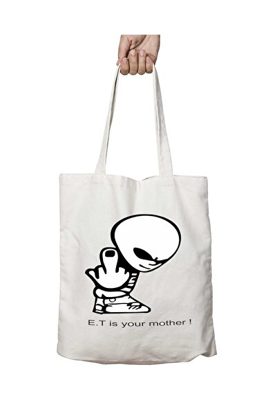 ART HEDİYE E.t. - Alişanın Two Sides Permanent Washable Bag with Mother