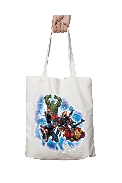 ART HEDİYE Thor Hulk Superhero Avengers - Two Sides Lasting and Washable Shou...