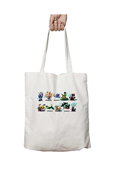 ART HEDİYE DOTA2 Heroes Cartoons - Двостороння міцна та пранна сумка через плече