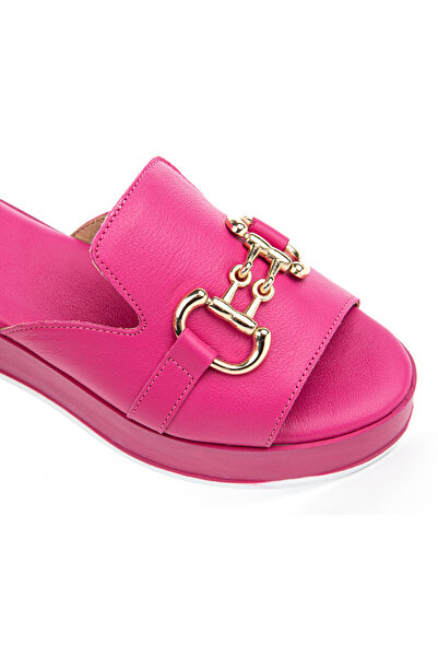 Hush Puppies Asan ( 624219 ) - Stylish Genuine Leather Anatomical Women's Slippers, Buckle