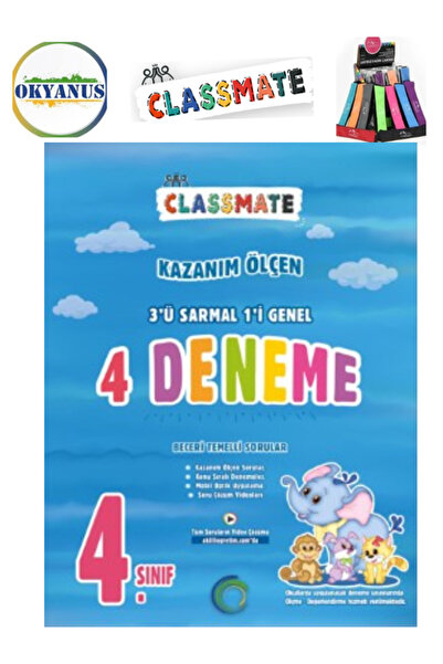 Okyanus Yayınları Güncel 4.Sınıf Clasmate Tüm Dersler 3 Sarmal 1 Genel (4Adet...