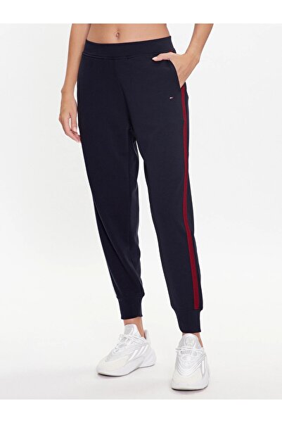 Tommy Hilfiger interlok kumaş regular fıt lastikli eşofman altı