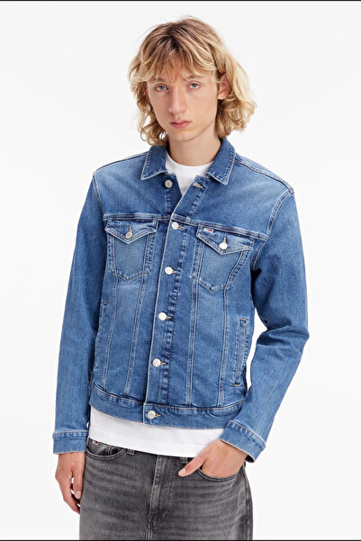 Tommy Hilfiger TH regular fit denim men's jacket  erkek   mavi kot ceket  dm0...