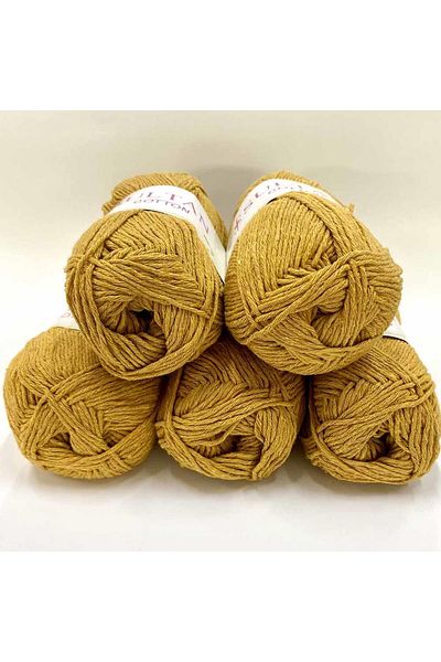orhanucuzluk 5 Τεμάχια Sultan Cotton Amigurumi Mustard