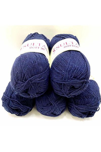orhanucuzluk 5 Τεμάχια Sultan Cotton Amigurumi Σχοινί Navy Blue