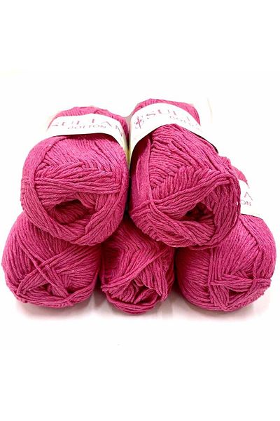 orhanucuzluk 5 Τεμάχια Sultan Cotton Amigurumi Σχοινί Φούξια