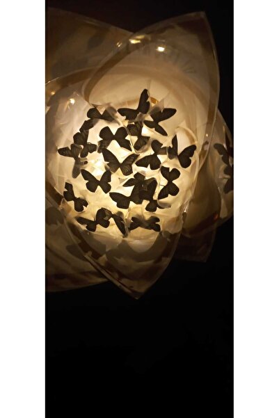 Redblue ledli bej kelebek buketi