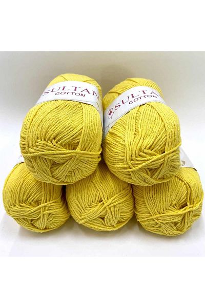 orhanucuzluk 5 Τεμάχια Sultan Cotton Amigurumi Κίτρινη Κλωστή