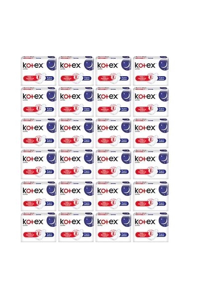 Kotex Single Night Sanitary Pad 24x6=144 Pieces 1 Box