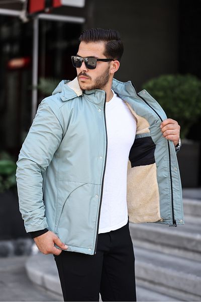 Helen Goods Winter Men's Coat - with Fur Inside, Cold and Windproof