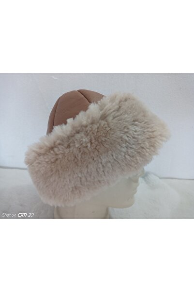 hoaryage Pălărie de miel autentică Kurtalp Toskana cu blană de oaie în interior