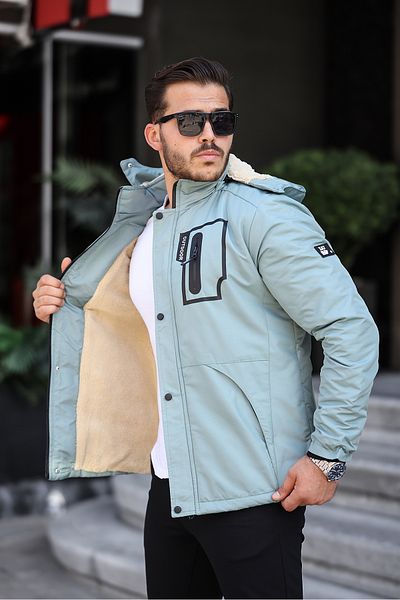 Helen Goods Winter Men's Coat - with Fur Inside, Cold and Windproof