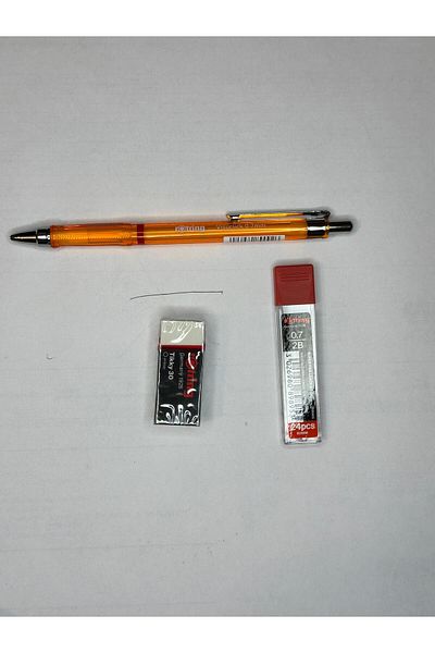 Rotring Visuclick Versatil 3-Piece School Pencil Set - 0.7mm 2B Tip and 0.7mm Eraser Gift