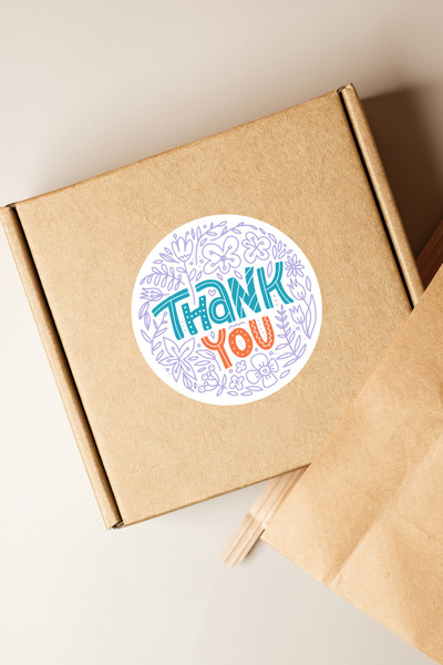 sanatıbedi 100 komada nalepnica sa zahvalnim motivima - etikete za pakovanje ...