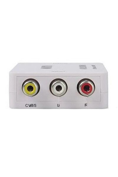 DNR Bilişim Hdmi Output To Rca Input (KIRMIZI-SARI -BEYAZ KABLO)1080p Tos Av Çevirici Dönüştürücü Ps2/tv
