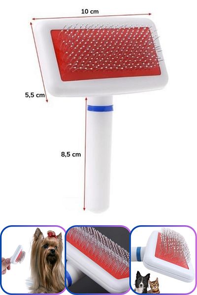 Hane Dostu Stainless Cat Dog Hair Collection Brush - Combing Effect