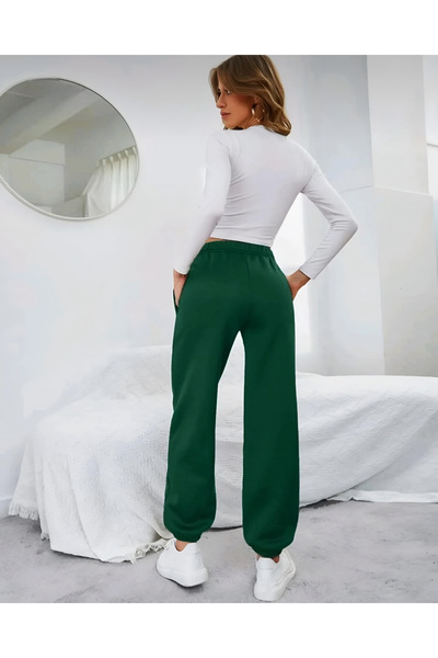 NewCabin Σούπερ ποιότητας βαμβακερό παντελόνι με 3 κλωστές - Ελαστικό πόδι και μέση