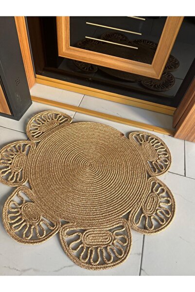 eftlyhome Modern Rugged Jute Wicker Doorfront - Bathroom Kitchen Living Room Living Room Mat Gift