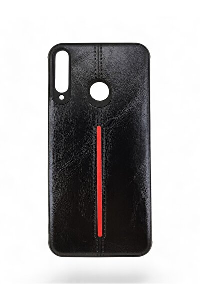 batuteknoloji Huawei Uyumlu P40 Lite E Deri Desen Kılıf