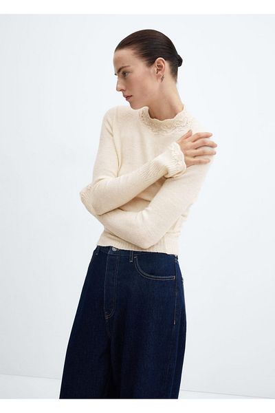 MANGO Woman Knitwear Short Sleeve Sweater