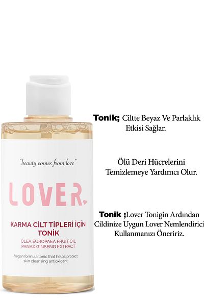 LOVER Evening Moisturizing and Firming Skin Tone Care Set - Anti-aging Pore
