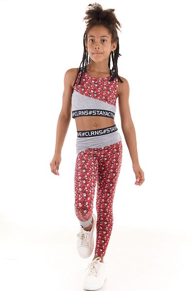Colorinas Tricou sport Stay Active Crop pentru fete