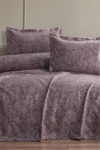 Çeyiz Diyarı Single Burçak Pique Set - 2 Pieces, 180x240 Powder