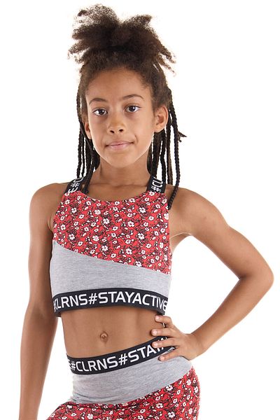 Colorinas Tricou sport Stay Active Crop pentru fete